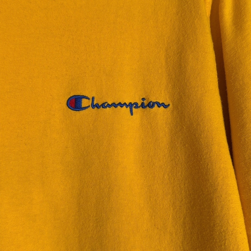 Vintage Champion short sleeve T-shirt men’s XL yellow - Picture 2 of 6